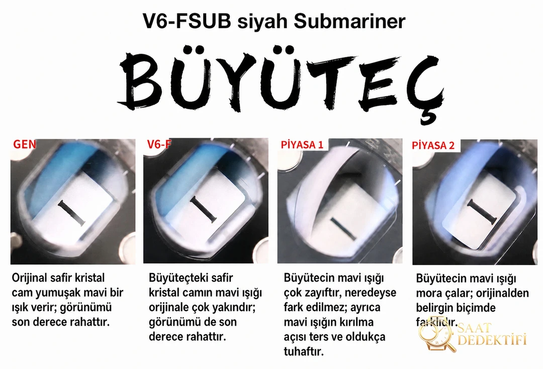 Gerçek-replika karşılaştırması: V6 Factory Rolex siyah Submariner 3135 mekanizması, orijinalle kıyaslandığında piyasa versiyonlarından hangi noktalarda daha iyi? - Genel Açı ve Estetik Duruş