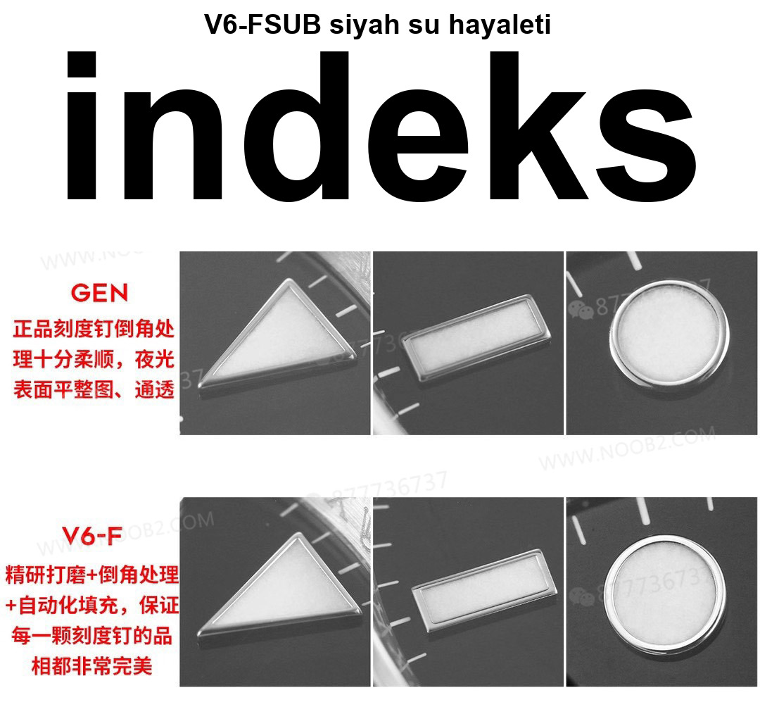 Gerçek-replika karşılaştırması: V6 Factory Rolex siyah Submariner 3135 mekanizması, orijinalle kıyaslandığında piyasa versiyonlarından hangi noktalarda daha iyi? — 18. fotoğraf