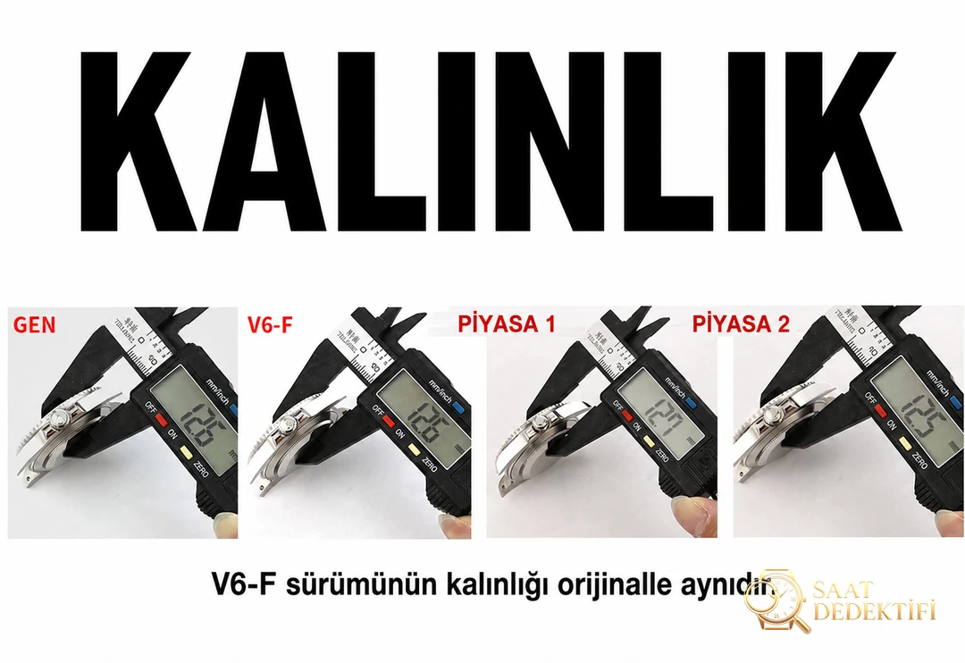 Gerçek-replika karşılaştırması: V6 Factory Rolex siyah Submariner 3135 mekanizması, orijinalle kıyaslandığında piyasa versiyonlarından hangi noktalarda daha iyi? - Koleksiyon ve Vitrin Görünümü