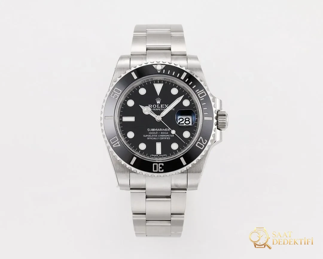 Gerçek-replika karşılaştırması: V6 Factory Rolex siyah Submariner 3135 mekanizması, orijinalle kıyaslandığında piyasa versiyonlarından hangi noktalarda daha iyi? - Kadran Güneş Işını (Sunburst) Efekti