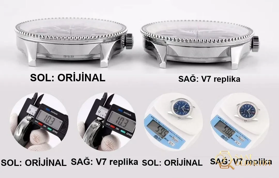 Gerçek-replika karşılaştırması: V7 Breitling Navitimer 1 orijinal SW200 mekanizmalı saat incelemesi - Genel Açı ve Estetik Duruş