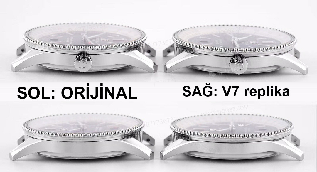 Gerçek-replika karşılaştırması: V7 Breitling Navitimer 1 orijinal SW200 mekanizmalı saat incelemesi — 13. fotoğraf