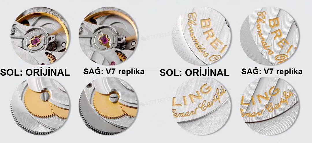 Gerçek-replika karşılaştırması: V7 Breitling Navitimer 1 orijinal SW200 mekanizmalı saat incelemesi — 16. fotoğraf