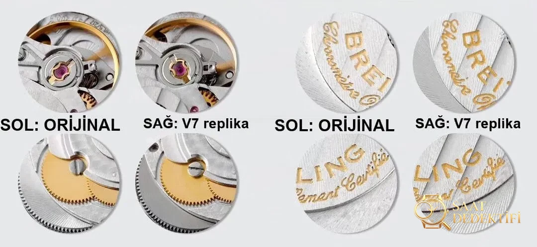 Gerçek-replika karşılaştırması: V7 Breitling Navitimer 1 orijinal SW200 mekanizmalı saat incelemesi - Toka İçi Mikro Ayar Mekanizması