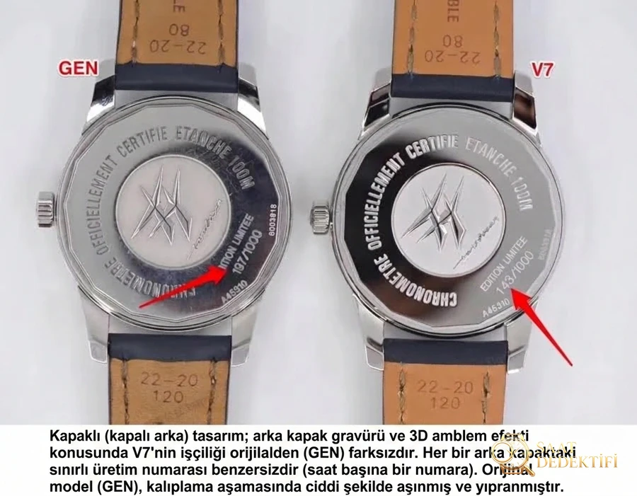 Gerçek-replika karşılaştırması: V7 Factory Breitling Transocean serisi haftalık takvimli klasik saat nasıl? - Klips Kilidi ve Lazer Damgalar
