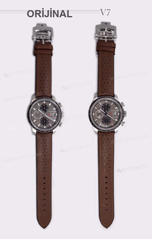 Gerçek-replika karşılaştırması: V7 Factory Chopard Classic Racing serisi 168571-3004 kronograf saatin işçiliği iyi mi? — 2. fotoğraf