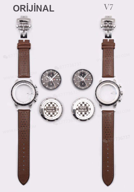 Gerçek-replika karşılaştırması: V7 Factory Chopard Classic Racing serisi 168571-3004 kronograf saatin işçiliği iyi mi? — 3. fotoğraf