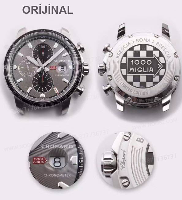 Gerçek-replika karşılaştırması: V7 Factory Chopard Classic Racing serisi 168571-3004 kronograf saatin işçiliği iyi mi? — 4. fotoğraf