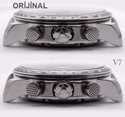 Gerçek-replika karşılaştırması: V7 Factory Chopard Classic Racing serisi 168571-3004 kronograf saatin işçiliği iyi mi? — 16. fotoğraf