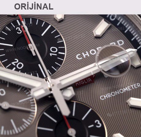 Gerçek-replika karşılaştırması: V7 Factory Chopard Classic Racing serisi 168571-3004 kronograf saatin işçiliği iyi mi? — 24. fotoğraf