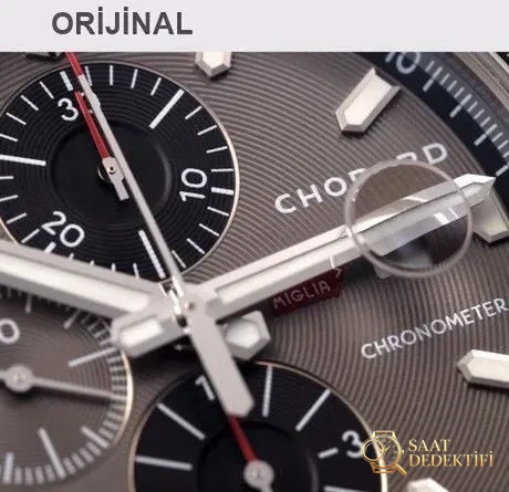 Gerçek-replika karşılaştırması: V7 Factory Chopard Classic Racing serisi 168571-3004 kronograf saatin işçiliği iyi mi? - Bezel İçi Rehaut Gravürü ve Hizalaması