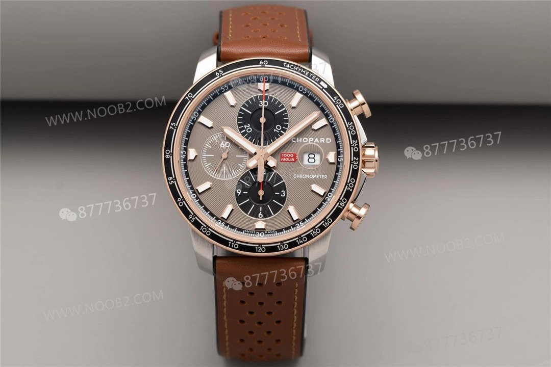 Gerçek-replika karşılaştırması: V7 Factory Chopard Classic Racing serisi 168571-3004 kronograf saatin işçiliği iyi mi? — 34. fotoğraf