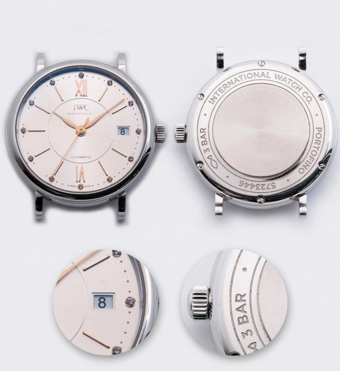 Gerçek-replika karşılaştırması: V7 Factory IWC kadın Portofino 37 mm saat incelemesi — 2. fotoğraf