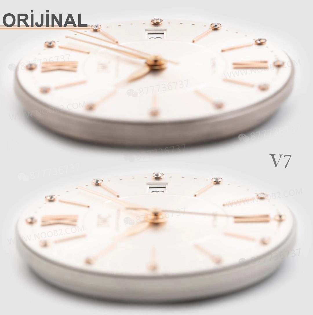 Gerçek-replika karşılaştırması: V7 Factory IWC kadın Portofino 37 mm saat incelemesi — 6. fotoğraf
