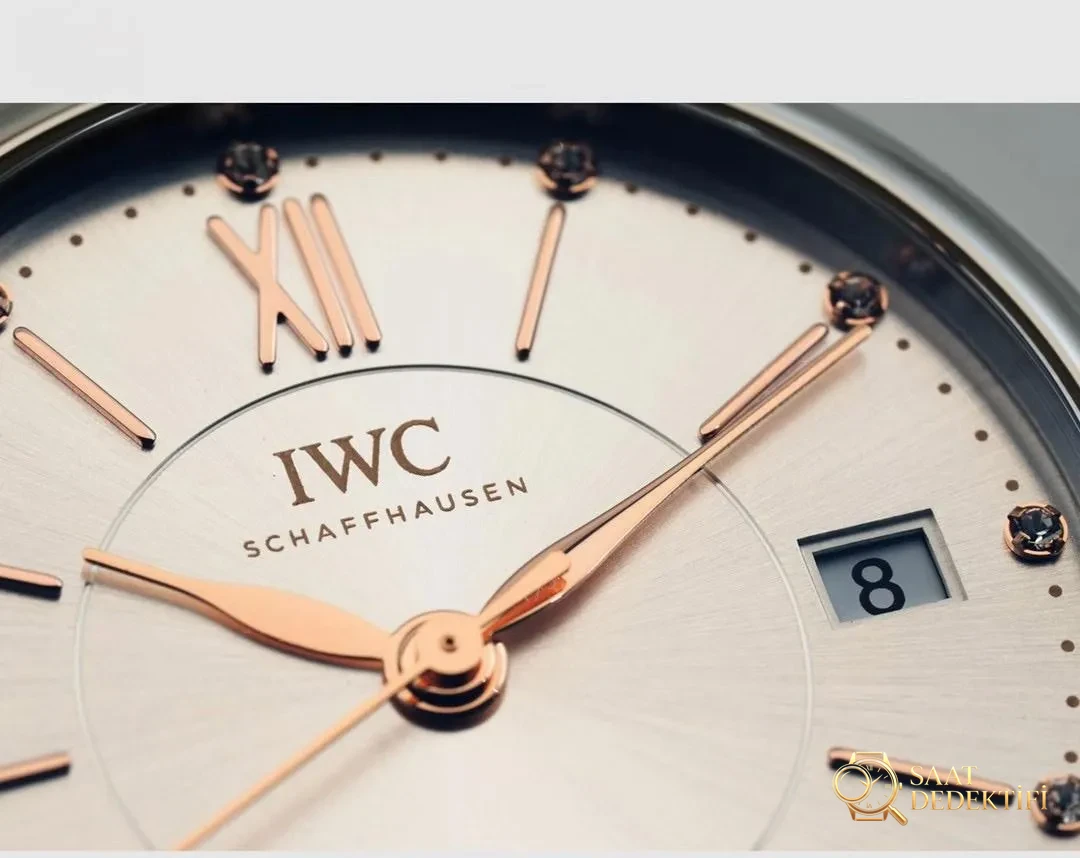 Gerçek-replika karşılaştırması: V7 Factory IWC kadın Portofino 37 mm saat incelemesi - Yan Profil ve Kordon Bağlantısı