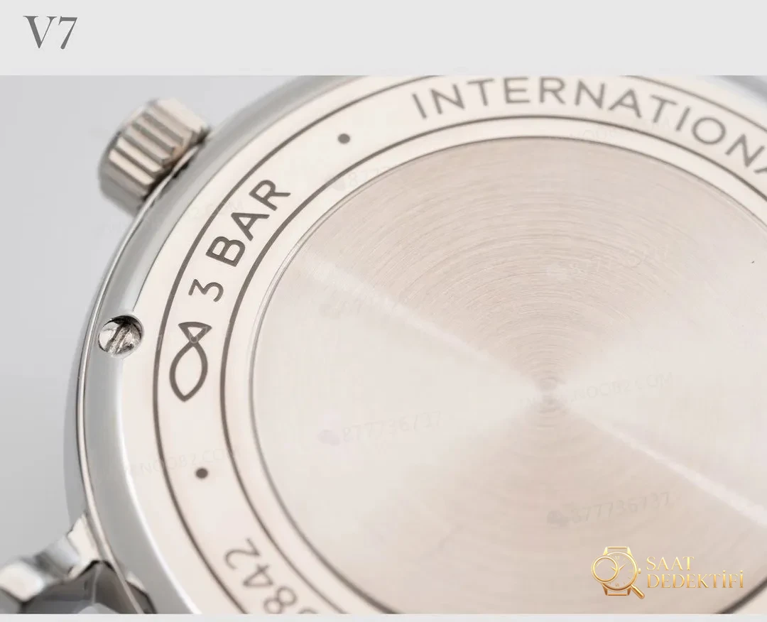 Gerçek-replika karşılaştırması: V7 Factory IWC kadın Portofino 37 mm saat incelemesi - Kasa Çeliği ve Polisaj Kalitesi