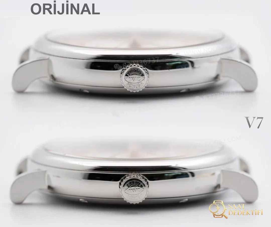 Gerçek-replika karşılaştırması: V7 Factory IWC kadın Portofino 37 mm saat incelemesi - Tepe Koruması ve Ayar Fonksiyonu