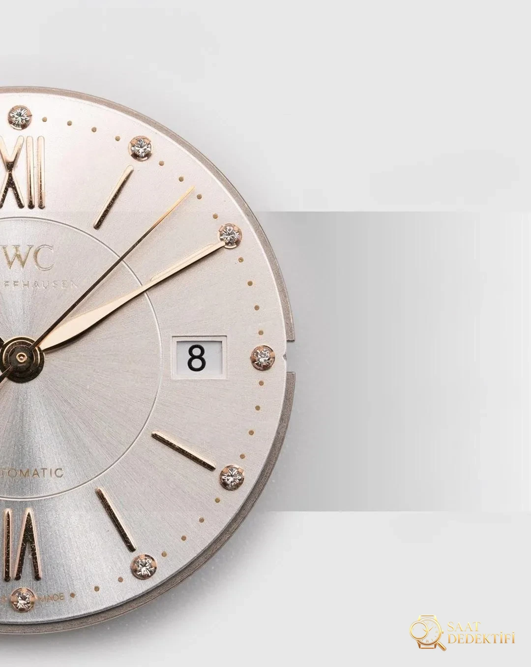 Gerçek-replika karşılaştırması: V7 Factory IWC kadın Portofino 37 mm saat incelemesi - Takimetre Skalası ve Baskı Keskinliği