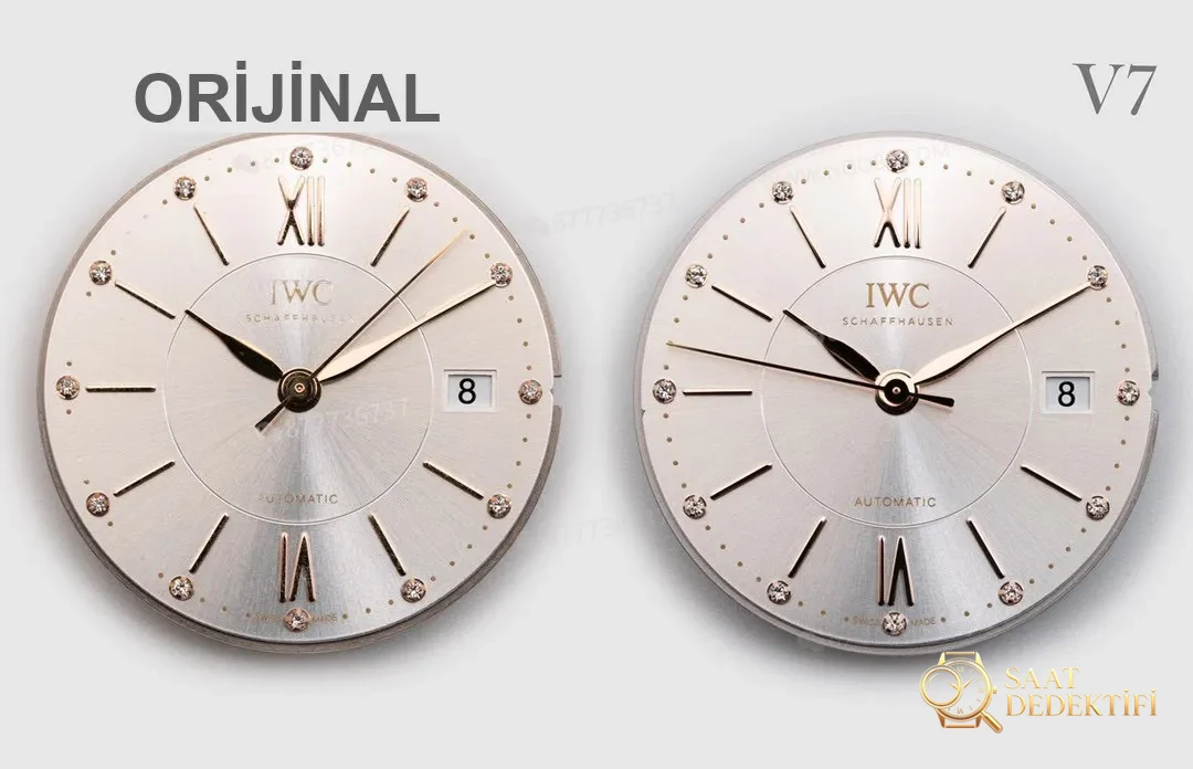 Gerçek-replika karşılaştırması: V7 Factory IWC kadın Portofino 37 mm saat incelemesi - Dalgıç Kilit Uzatması ve Toka Güvenliği