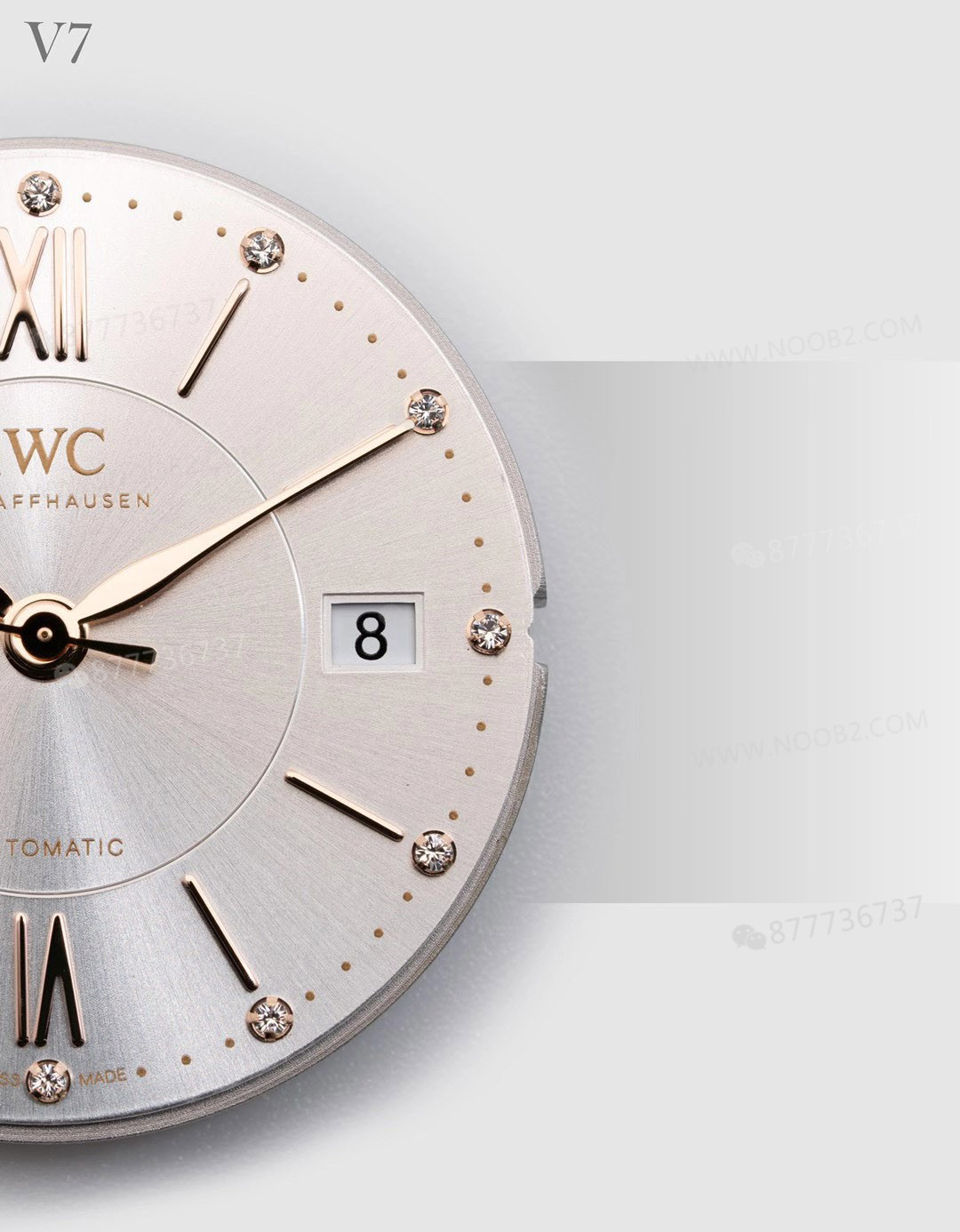 Gerçek-replika karşılaştırması: V7 Factory IWC kadın Portofino 37 mm saat incelemesi — 30. fotoğraf
