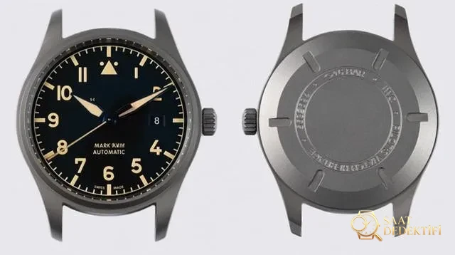 Gerçek-replika karşılaştırması: V7 Factory IWC titanyum kasa Mark XVIII IW327006 inceleme - Arka Kapak ve Mekanizma Detayı