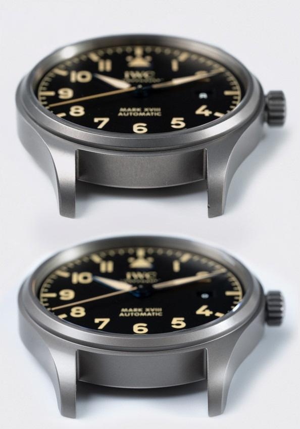 Gerçek-replika karşılaştırması: V7 Factory IWC titanyum kasa Mark XVIII IW327006 inceleme — 8. fotoğraf