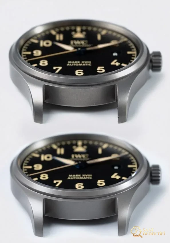 Gerçek-replika karşılaştırması: V7 Factory IWC titanyum kasa Mark XVIII IW327006 inceleme - Bilekte Duruş ve Kasa Orantısı