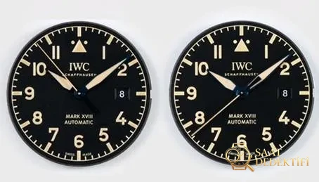 Gerçek-replika karşılaştırması: V7 Factory IWC titanyum kasa Mark XVIII IW327006 inceleme - Kadran İbreleri ve Saniye Akışı