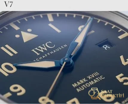 Gerçek-replika karşılaştırması: V7 Factory IWC titanyum kasa Mark XVIII IW327006 inceleme - Mekanizma Çark Dizilimi ve Taş Yatakları