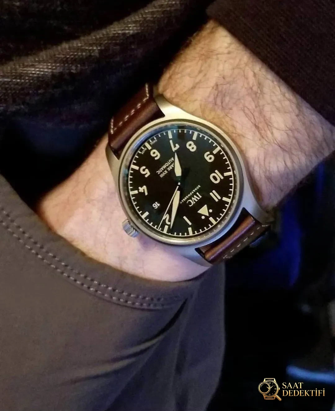 Gerçek-replika karşılaştırması: V7 Factory IWC titanyum kasa Mark XVIII IW327006 inceleme - Saat İbreleri Elmas Kesim Yansımaları