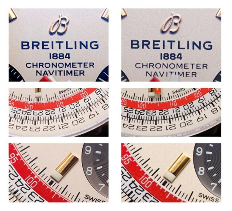 Gerçek-replika karşılaştırması: V9 Breitling Navitimer 1 serisi saat incelemesi — 2. fotoğraf