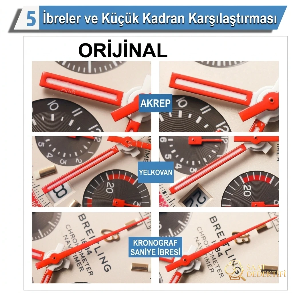 Gerçek-replika karşılaştırması: V9 Breitling Navitimer 1 serisi saat incelemesi - Fosfor ve Super-LumiNova Gece Görünümü