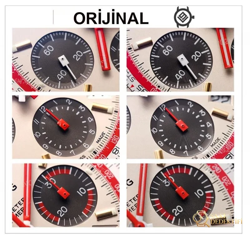 Gerçek-replika karşılaştırması: V9 Breitling Navitimer 1 serisi saat incelemesi - Mekanizma Zemberek ve Balans Detayı