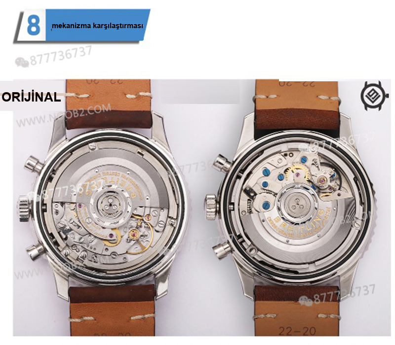 Gerçek-replika karşılaştırması: V9 Breitling Navitimer 1 serisi saat incelemesi — 15. fotoğraf