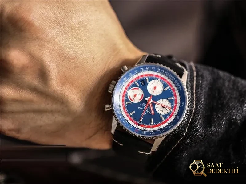 Gerçek-replika karşılaştırması: V9 Breitling Navitimer 1 serisi saat incelemesi - Safir Kristal Cam Eğimi ve Yansıması