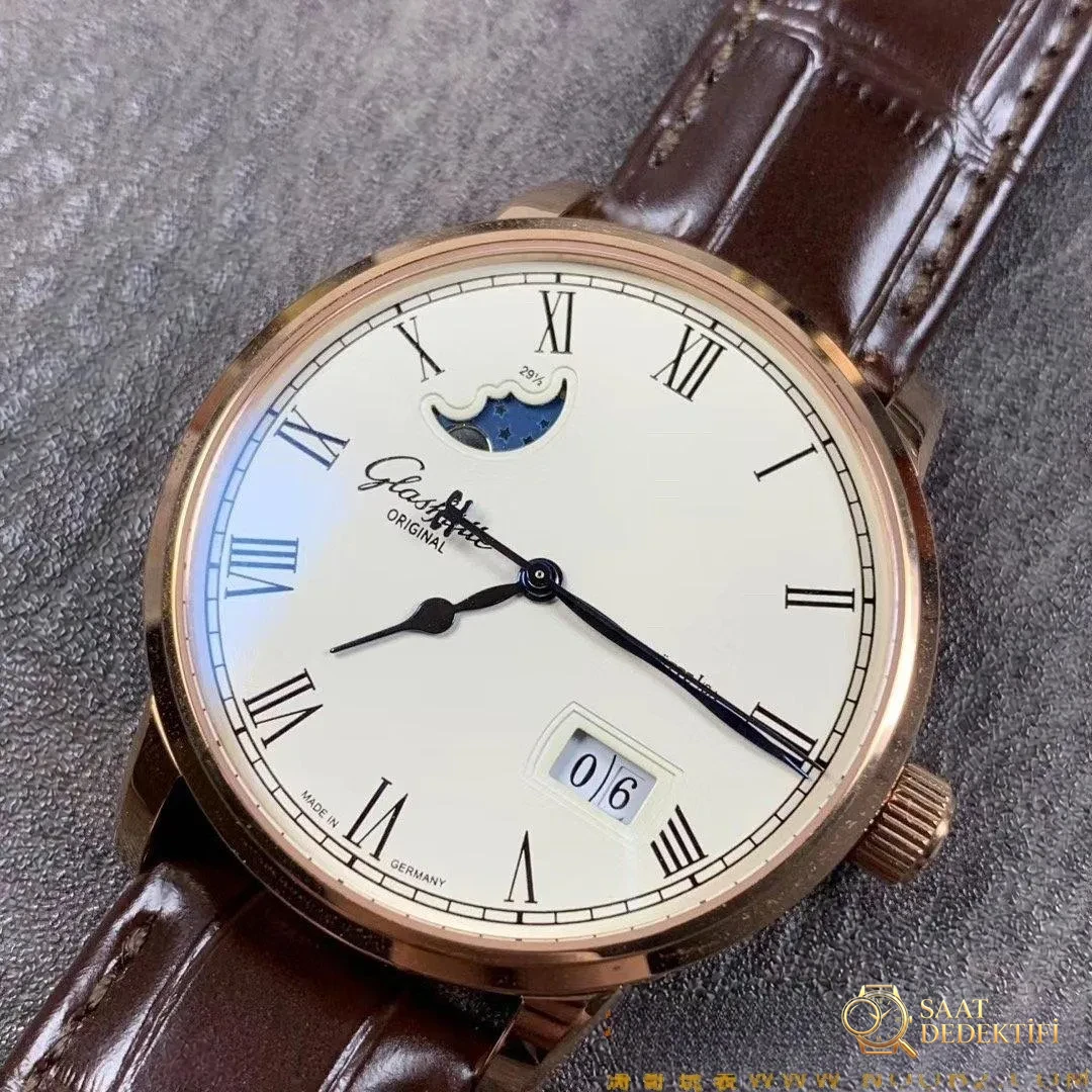 Gerçek-replika karşılaştırması: V9 Factory Glashütte Original Senator 1-36-04 çift atlamalı büyük tarih ay evreli saatini nasıl yapmış? - Bilezik, Toka ve Klips Mekanizması