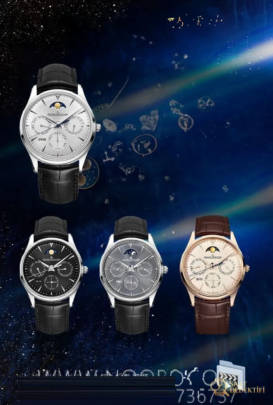 Vergleich mit echten Replikaten: Bewertung der V9 Jaeger-LeCoultre Master-Replikuhr mit ewigem Kalender im Vergleich zum Original – Armband, Schließe und Clip-Mechanismus
