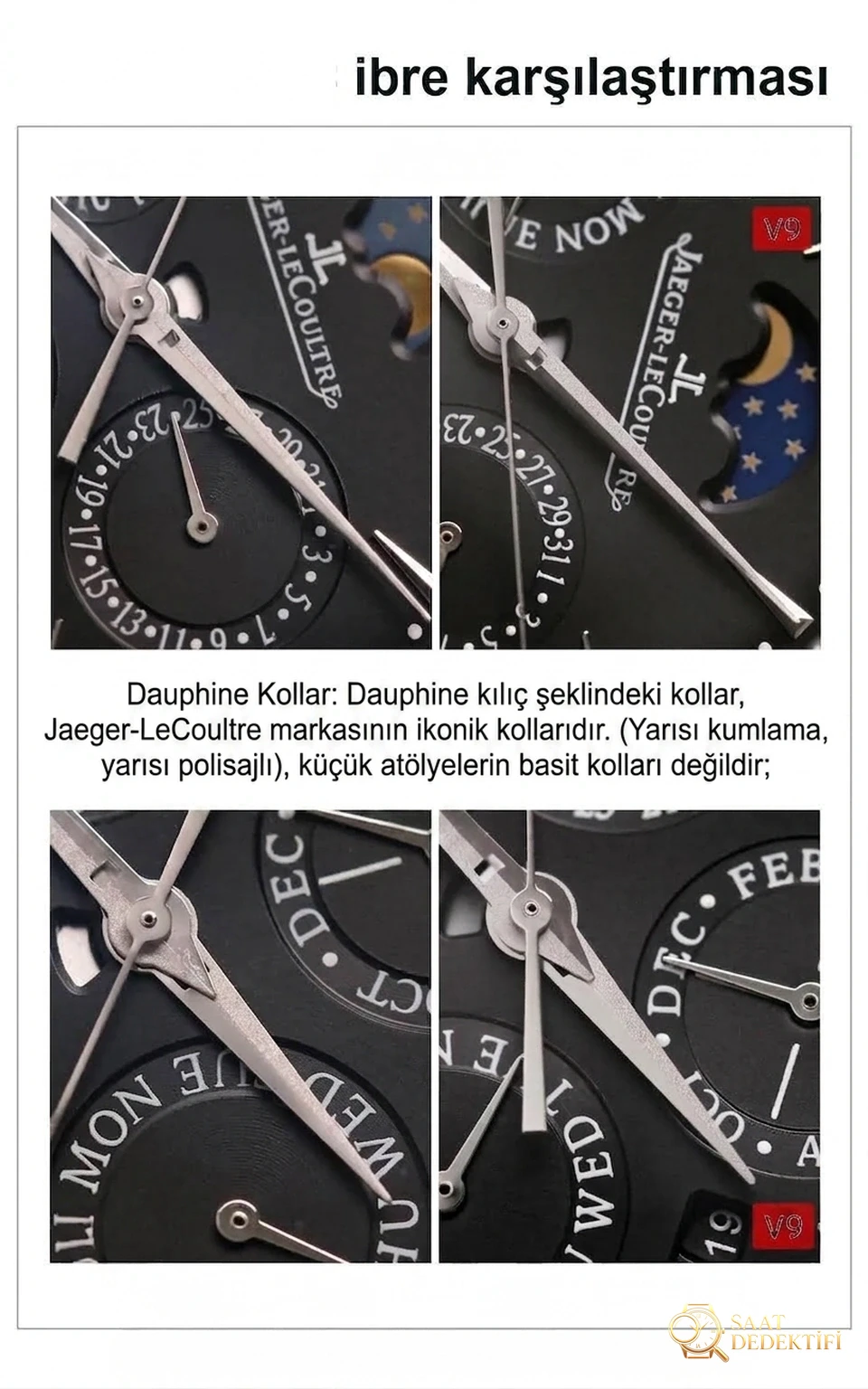 Vergleich der echten Nachbildungen: Überprüfung der Nachbildung der V9 Jaeger-LeCoultre Master mit ewigem Kalender im Vergleich zum Original – Seitenprofil und Bandverbindung