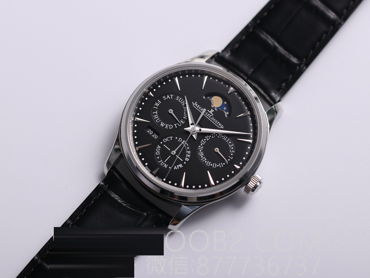 Gerçek-replika karşılaştırması: V9 Jaeger-LeCoultre Master perpetual calendar replika saatin orijinalle karşılaştırmalı incelemesi — 16. fotoğraf