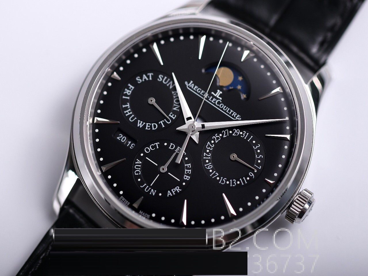 Gerçek-replika karşılaştırması: V9 Jaeger-LeCoultre Master perpetual calendar replika saatin orijinalle karşılaştırmalı incelemesi — 22. fotoğraf