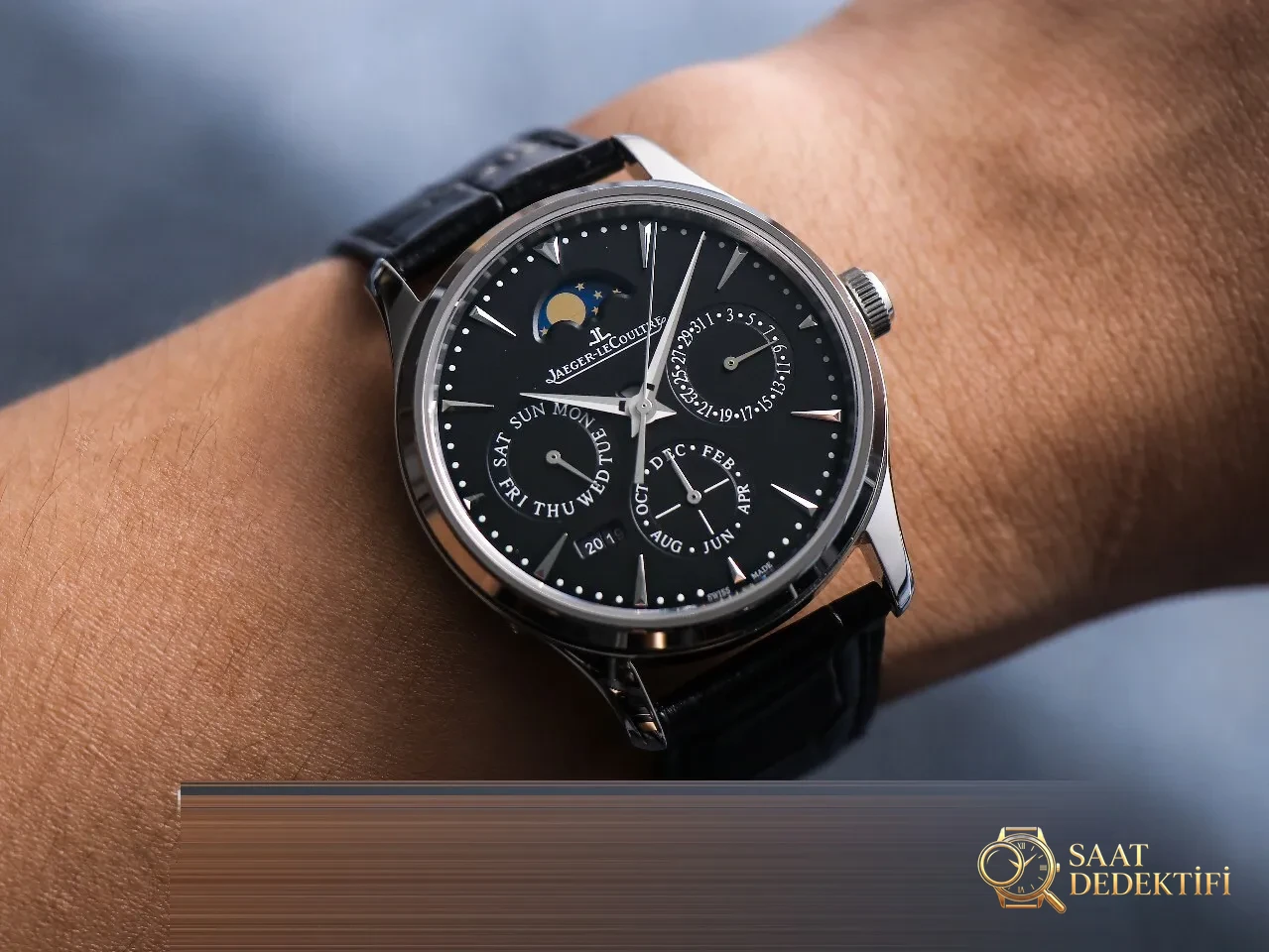 Echt vs. Replik: Überprüfung der V9 Jaeger-LeCoultre Master Replika-Uhr mit ewigem Kalender im Vergleich zum Original – Diver Lock-Verlängerung und Schnallensicherheit