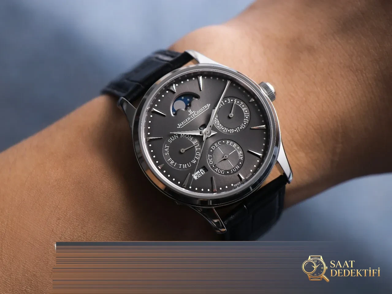 Vergleich mit echten Nachbildungen: Überprüfung der Nachbildung der V9 Jaeger-LeCoultre Master mit ewigem Kalender im Vergleich zum Original – Mechanismusregulierung und Abweichungsanpassungsblock