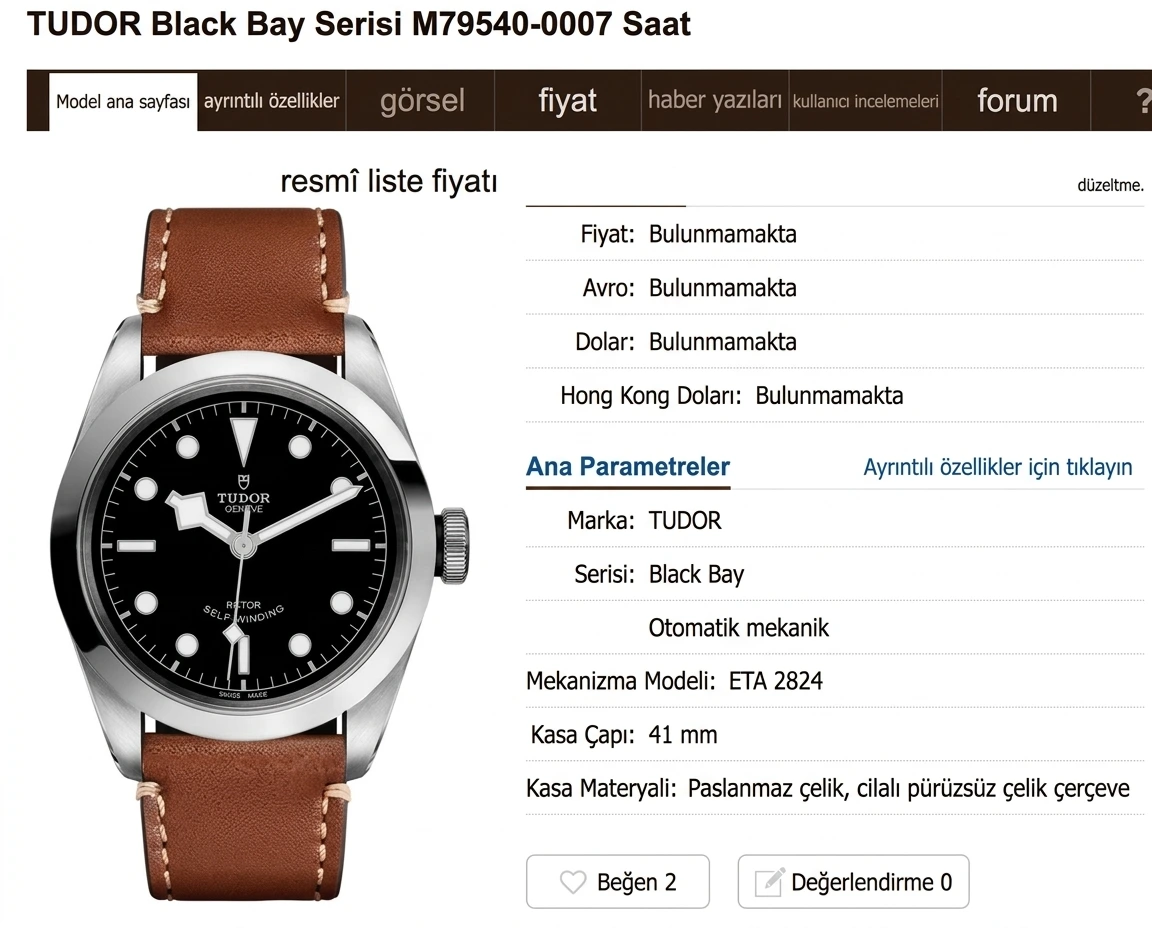 Tudor Black Bay M79540 İncelemesi - Ön Görünüm ve Kasa Tasarımı