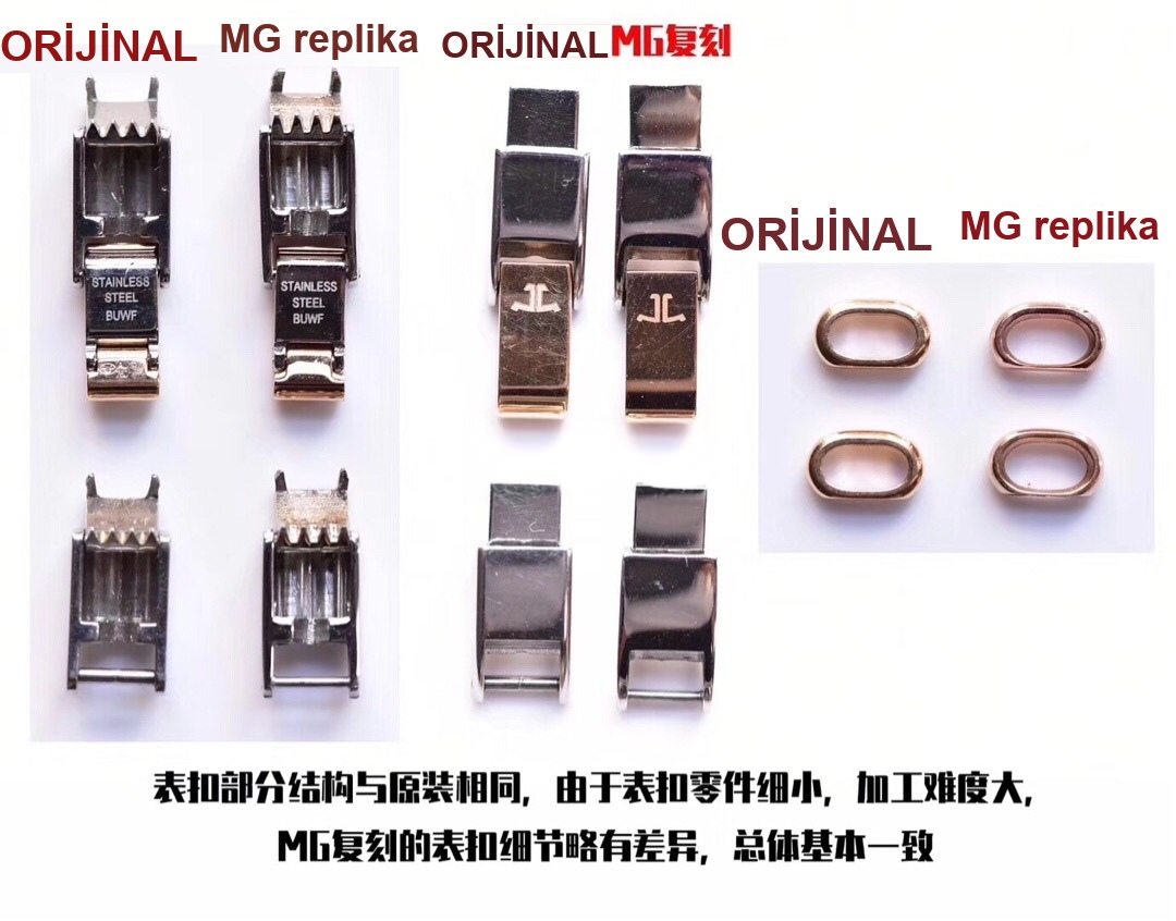 Gerçek-replika karşılaştırması ve orijinal inceleme: MG Factory Jaeger-LeCoultre Reverso serisi 3263520, İsviçre mekanizmalı bayan replika saat — 8. fotoğraf