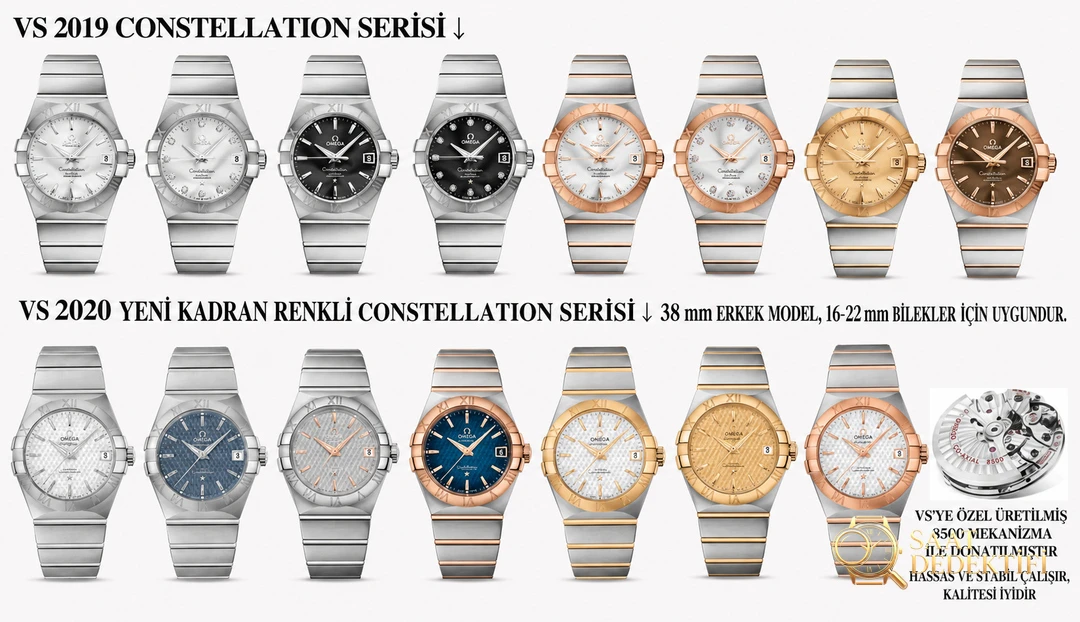 Gercek Replika Karsilastirmasi vs Factory Omega Constellation 2020 Yeni... - Ön Görünüm ve Kasa Tasarımı