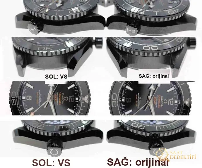 Gerçek-replika karşılaştırması: VS Factory Omega Deep Black derinlemesine inceleme - Kadran Detayı ve Bezel İşçiliği