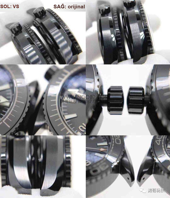 Gerçek-replika karşılaştırması: VS Factory Omega Deep Black derinlemesine inceleme — 4. fotoğraf