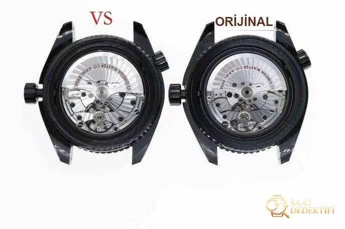 Gerçek-replika karşılaştırması: VS Factory Omega Deep Black derinlemesine inceleme - Makro Kadran ve İndeks İşçiliği