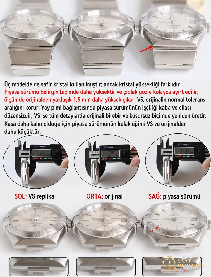 Gerçek-replika karşılaştırması: VS Factory Omega erkek Constellation kol saati piyasadaki versiyonlardan nasıl ayrılıyor? - Makro Kadran ve İndeks İşçiliği