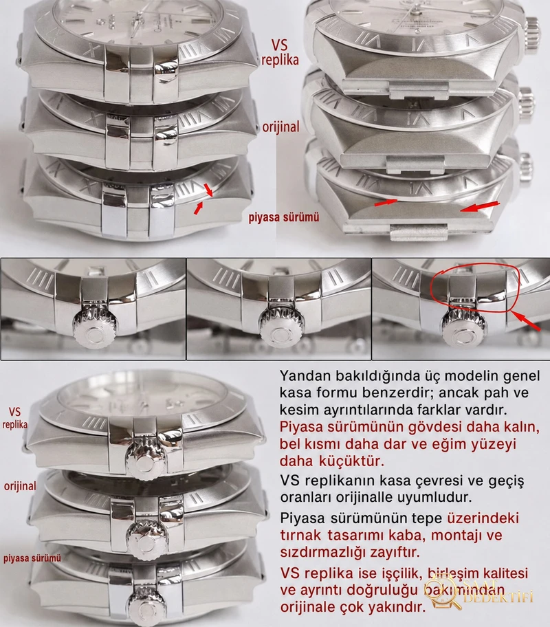 Gerçek-replika karşılaştırması: VS Factory Omega erkek Constellation kol saati piyasadaki versiyonlardan nasıl ayrılıyor? - Klips Kilidi ve Lazer Damgalar
